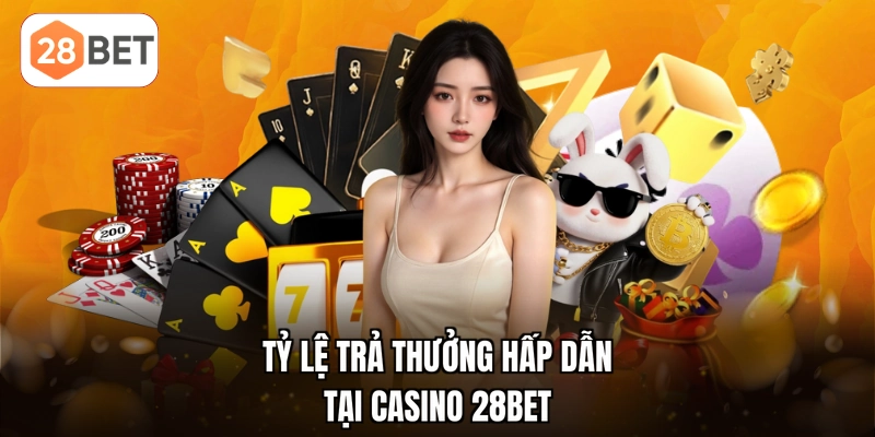 Tỷ lệ trả thưởng hấp dẫn tại casino 28BET